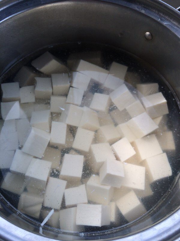 Steps for making Mapo Tofu